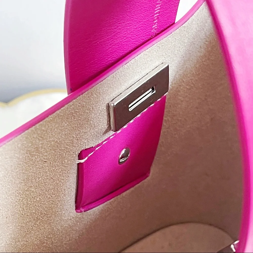 Carolina Santo Domingo Bright Pink Mini Tote Bag - Picture 11 of 14